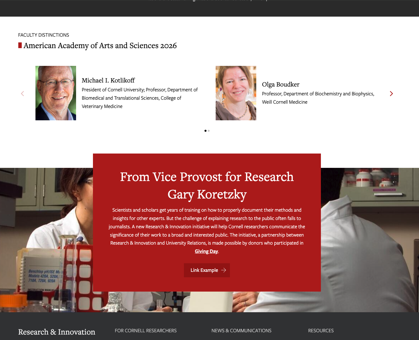 Cornell University Research & Innovation - Home