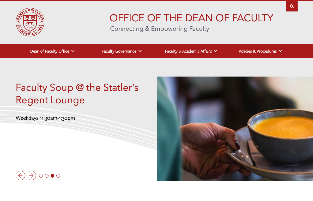 Cornell University Dean of Faculty - Home