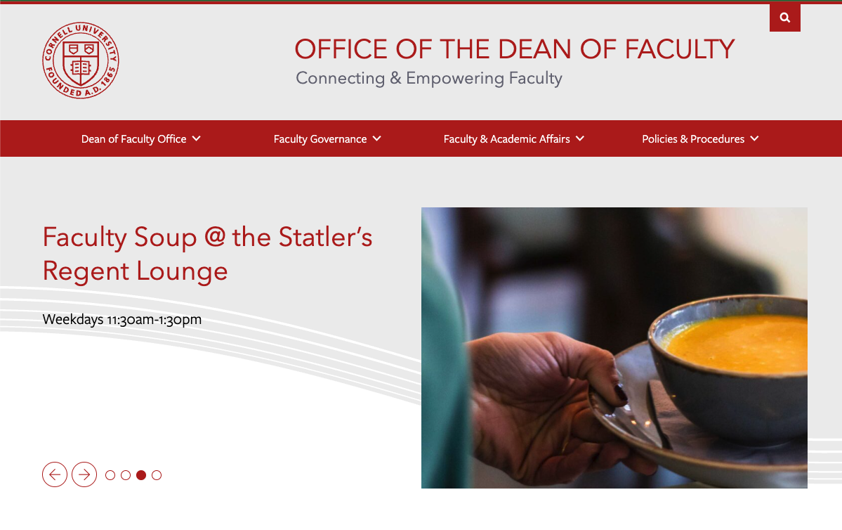 Cornell University Dean of Faculty - Home